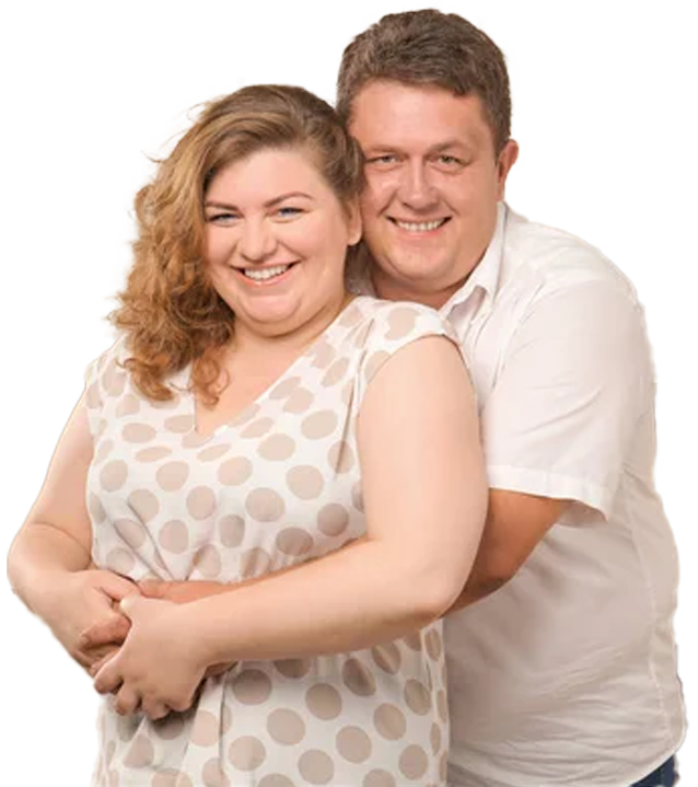 Happy Overweight Couple